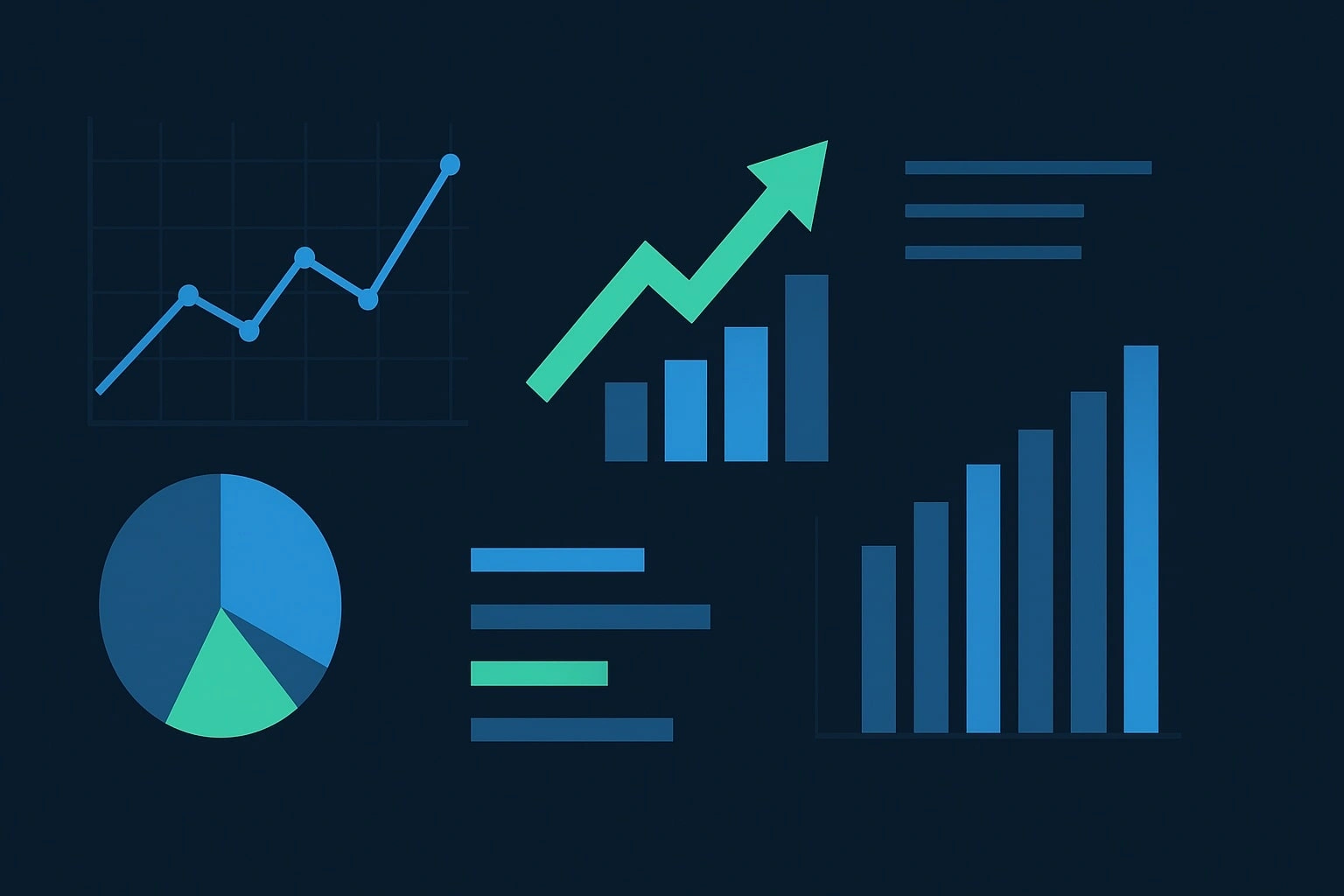 График аналитики, указывающий вверх