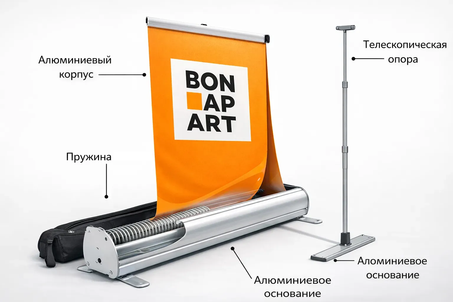 конструкция roll-up стенда